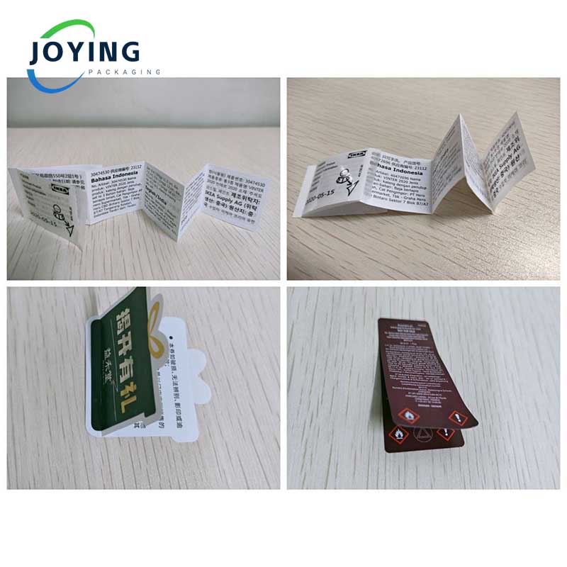 The function of Multi-Layer Folding Instruction Sticker